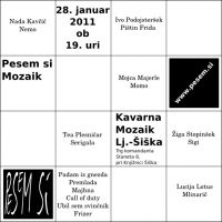Pesem si Mozaik plakat